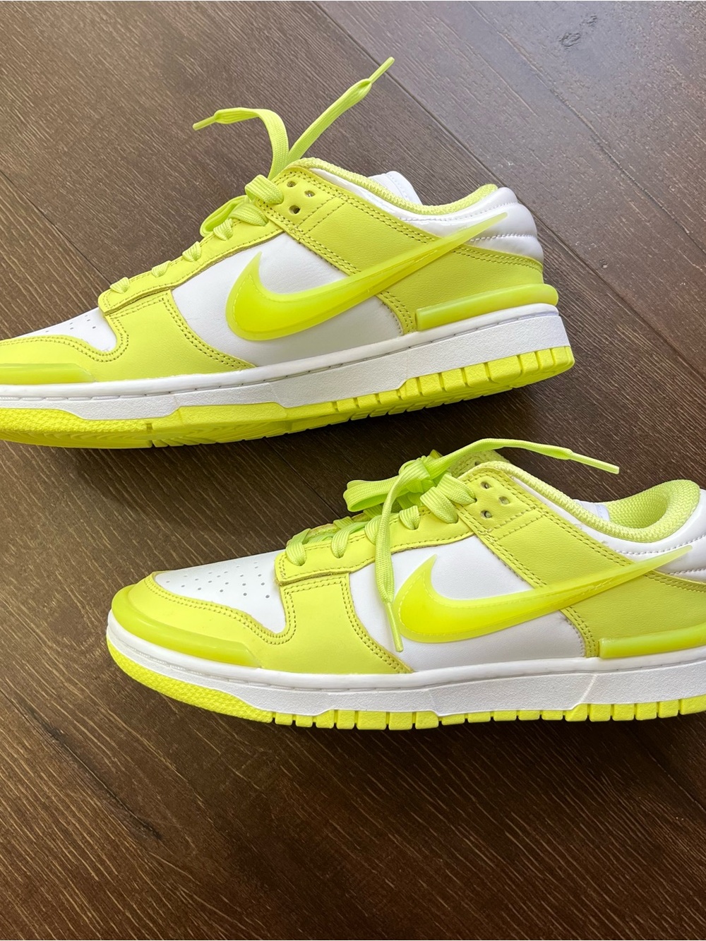 Brand new Nike Dunk Twist Low sneakers in white and lemon twist size US8.5